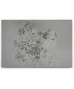 Leinwandbild BLUMEN-BOUQUET - Grau-violett - 90 X 60 Cm