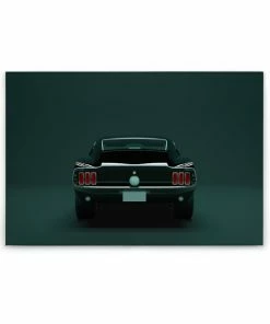 Leinwandbild MUSTANG 3 - Grün-schwarz - 90 X 60 Cm