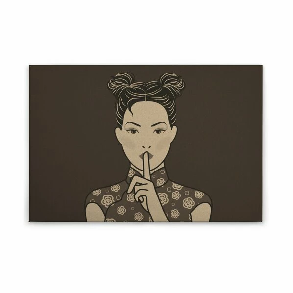 Leinwandbild POWERFRAU - Braun - 90 X 60 Cm 1 Leinwandbild POWERFRAU - Braun - 90 X 60 Cm