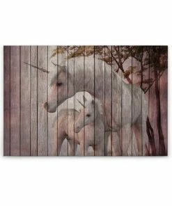 Leinwandbild TRAUMPFERD - Rosa-weiß - 90 X 60 Cm