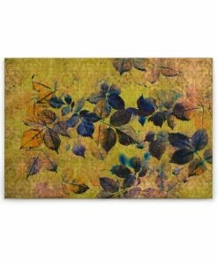 Leinwandbild FLORALDESIGN - Gelb-orange - 90 X 60 Cm