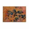 Leinwandbild FLORALDESIGN - Orange-blau - 90 X 60 Cm