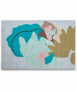 Leinwandbild BLUMENSTRAUSS - Blau - 90 X 60 Cm