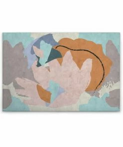 Leinwandbild BLUMENSTRAUSS - Rosa-bunt - 90 X 60 Cm