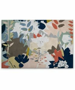 Leinwandbild BLUMENSTRAUSS - Bunt-rosa - 90 X 60 Cm