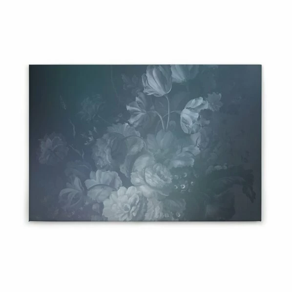 Leinwandbild PASTELLIGE BLUMEN - Blau - 90 X 60 Cm 1 Leinwandbild PASTELLIGE BLUMEN - Blau - 90 X 60 Cm