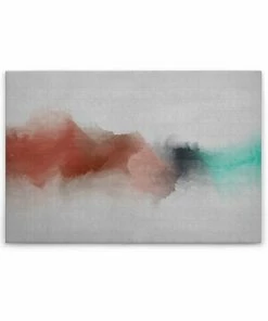 Leinwandbild DAYDREAM - Rot-grau - 90 X 60 Cm