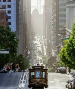 Leinwandbild SAN FRANCISCO - Braun-grau - 70 X 50 Cm