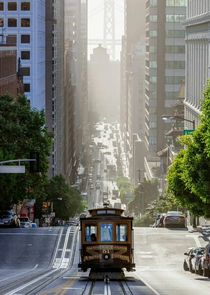 Leinwandbild SAN FRANCISCO - Braun-grau - 70 X 50 Cm