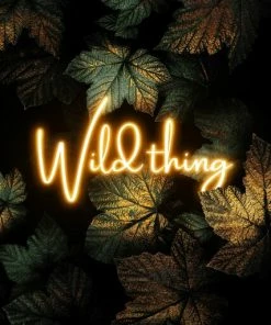 Leinwandbild WILD THING - Grün-gold - 50 X 70 Cm