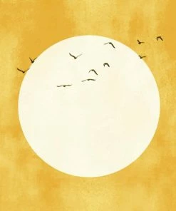 Leinwandbild SONNENSCHEIN - Creme-gold - 50 X 70 Cm