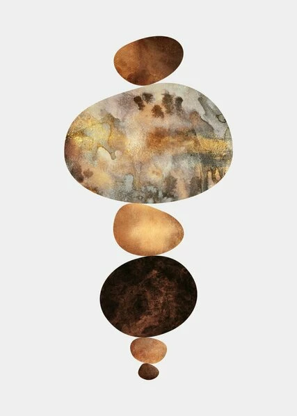 Leinwandbild BALANCE - Braun - 50 X 70 Cm 1 Leinwandbild BALANCE - Braun - 50 X 70 Cm