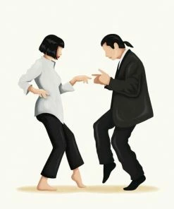 Leinwandbild STANDARDTANZ - Weiß-schwarz - 50 X 70 Cm