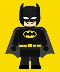 Leinwandbild BATMAN - Schwarz-gelb - 50 X 70 Cm