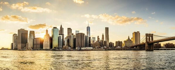 Leinwandbild MANHATTAN - Braun-blau - 100 X 40 Cm 1 Leinwandbild MANHATTAN - Braun-blau - 100 X 40 Cm