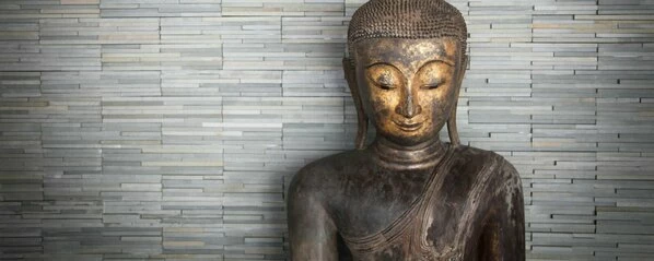 Leinwandbild BUDDHA - Bronze-grau - 100 X 40 Cm 1 Leinwandbild BUDDHA - Bronze-grau - 100 X 40 Cm