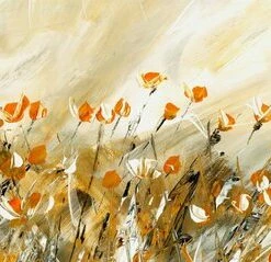 Leinwandbild MORGENSONNE - Beige-braun - 100 X 40 Cm