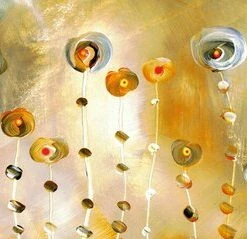 Leinwandbild GOLDENES AUGE - Gold-gelb - 100 X 40 Cm