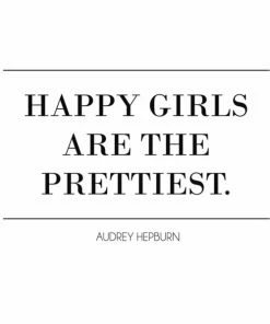 Leinwandbild HAPPY GIRLS - Schwarz-weiß - 50 X 50 Cm