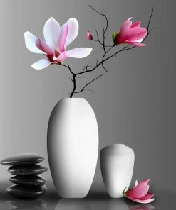 Leinwandbild MAGNOLIE - Pink - 50 X 50 Cm