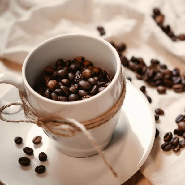 Leinwandbild MAGIC COFFEE - Braun-beige - 50 X 50 Cm