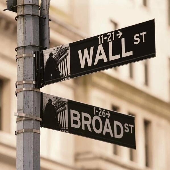 Leinwandbild WALL STREET - Schwarz-weiß - 50 X 50 Cm 1 Leinwandbild WALL STREET - Schwarz-weiß - 50 X 50 Cm