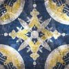 Leinwandbild ORIENTALISCHES MOSAIK - Blau-gelb - 50 X 50 Cm